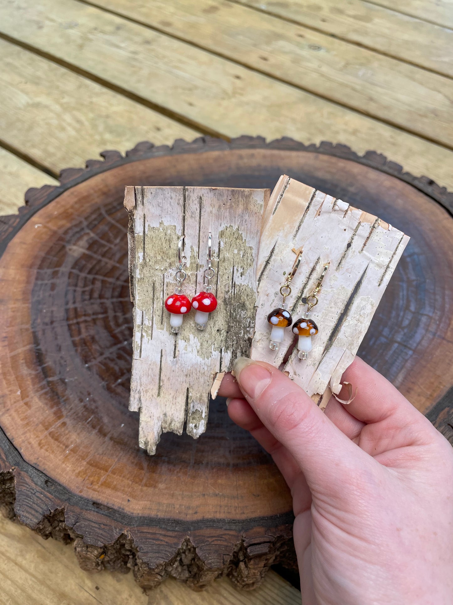 Mushroom Earrings