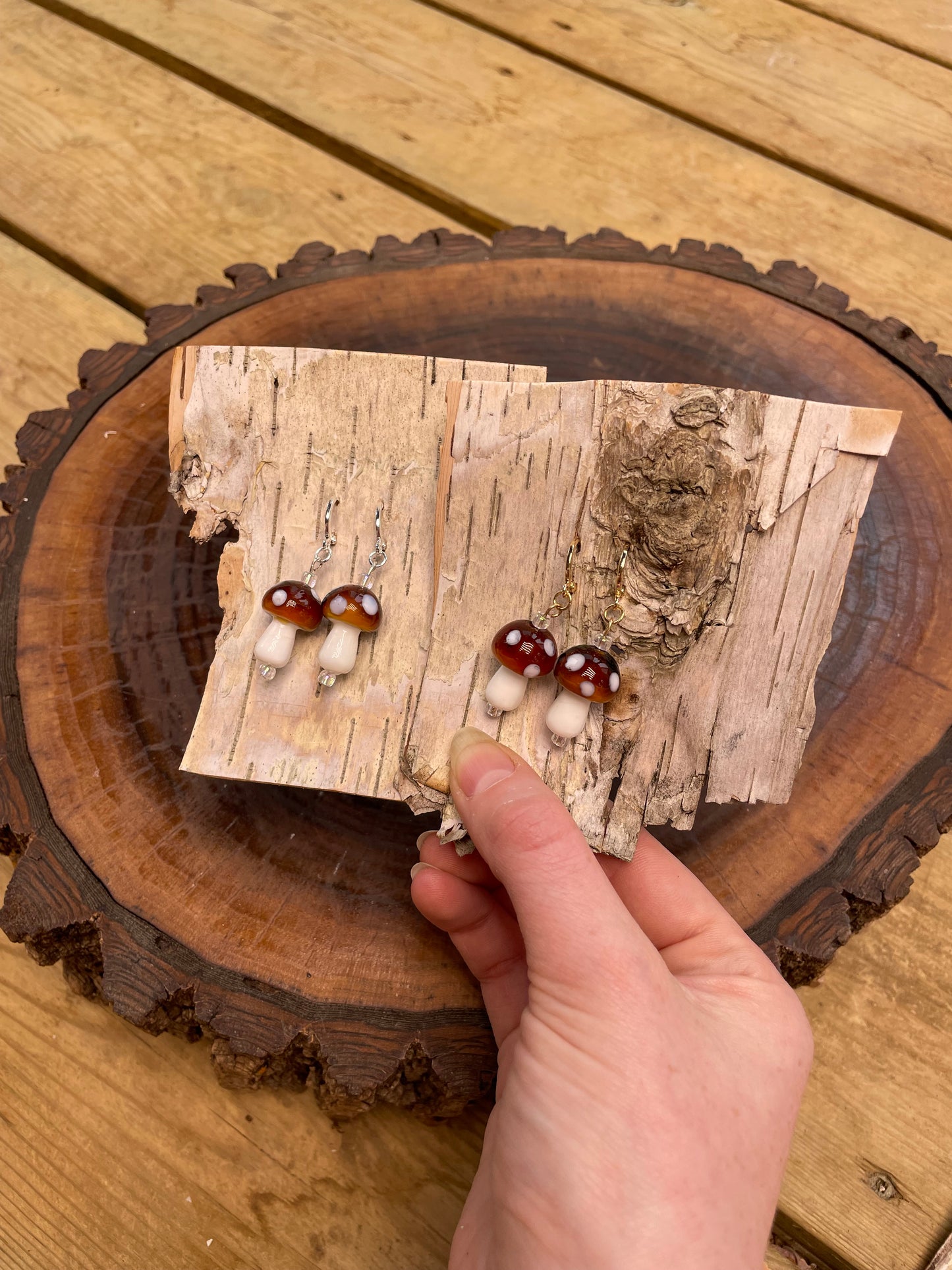 Mushroom Earrings