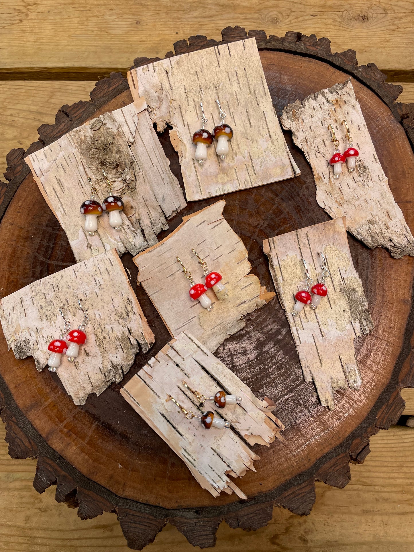 Mushroom Earrings