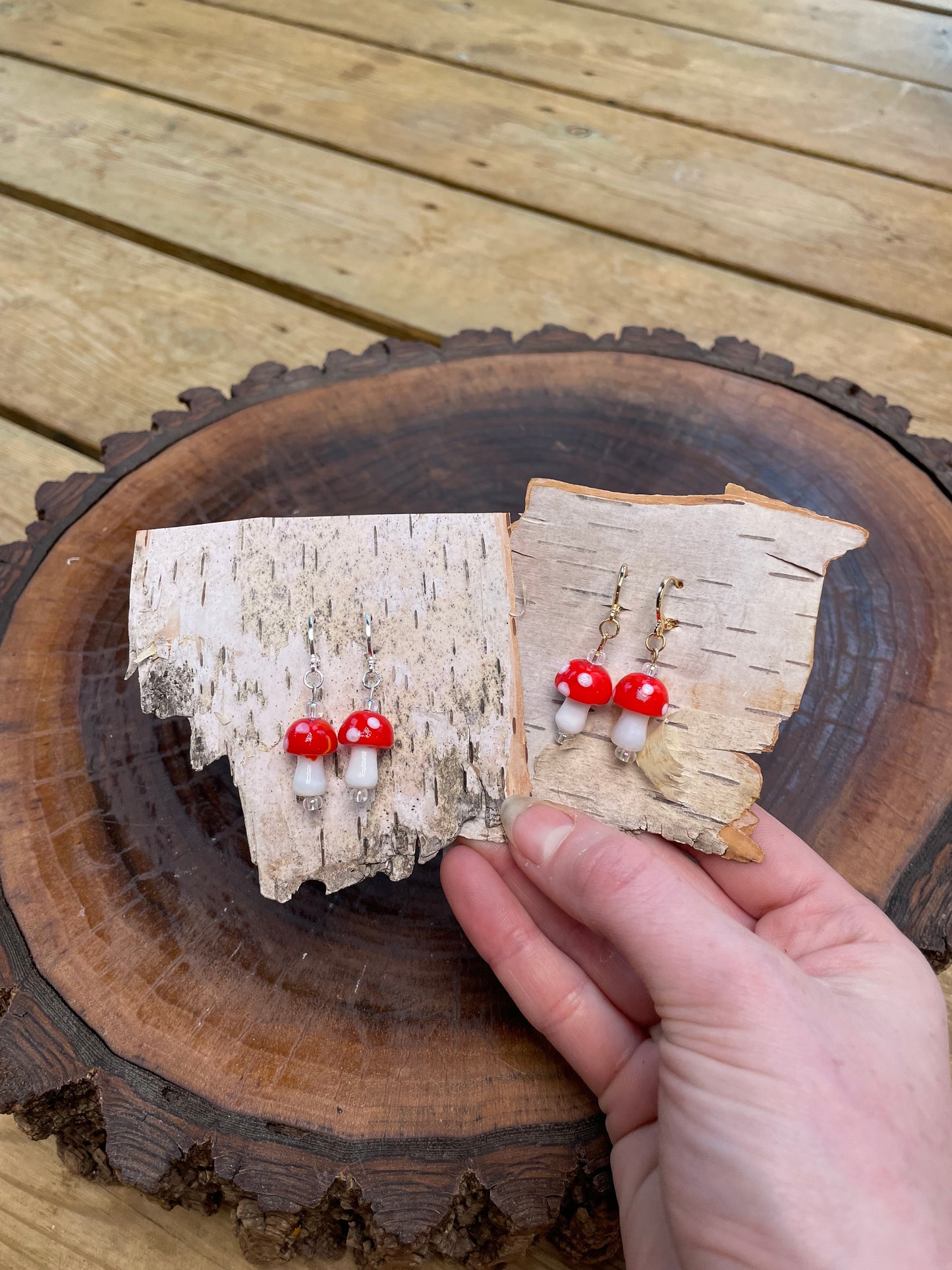 Mushroom Earrings