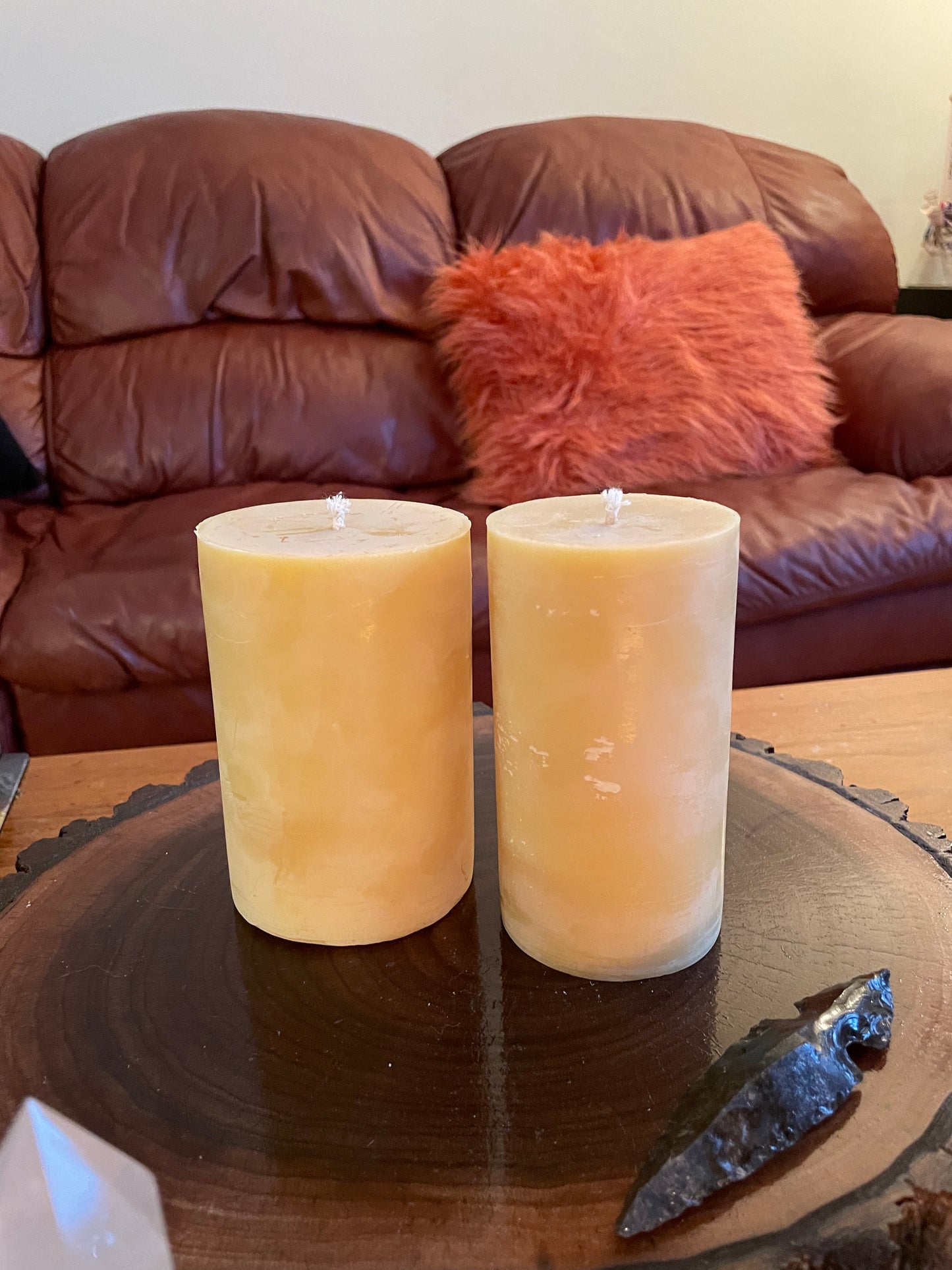 Beeswax Pillar Candles