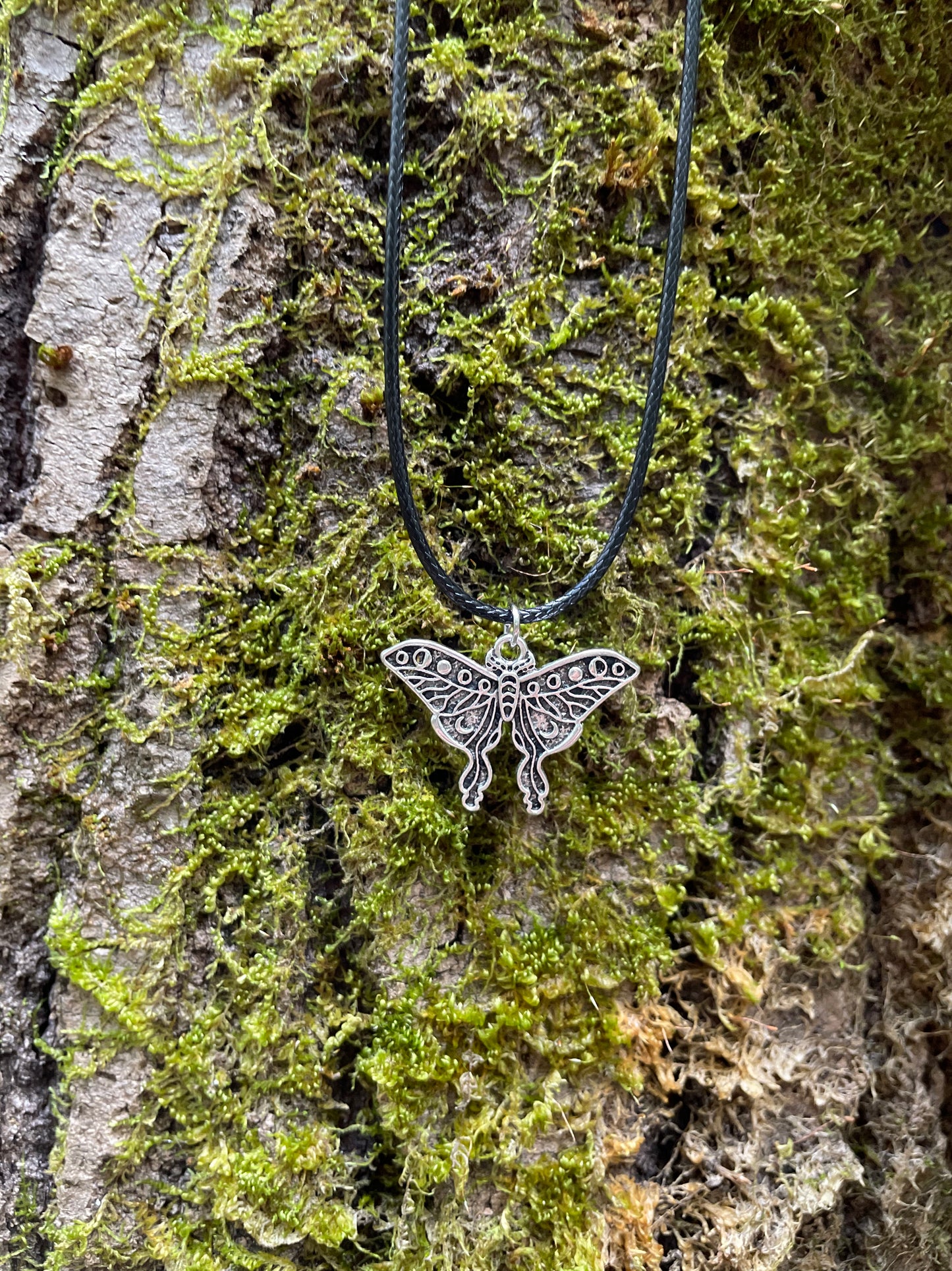 Moth and Mushroom Necklaces